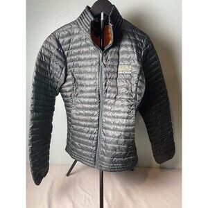 Patagonia Down Shirt Puffer Jacket Rare Branches Pattern Dark Green Orange Sz S